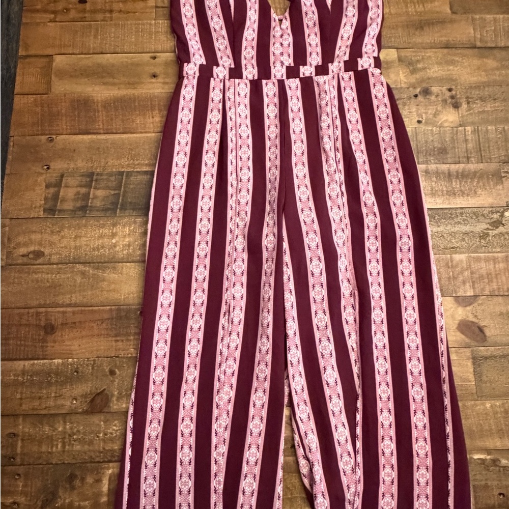 Crystal Doll Burgundy and Pink Pantsuit - size 7 (medium)